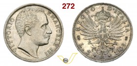 VITTORIO EMANUELE III (1900-1946) 2 Lire 1902 Roma. Pag. 726 MIR 1139b Ag g 10,00 Rara SPL