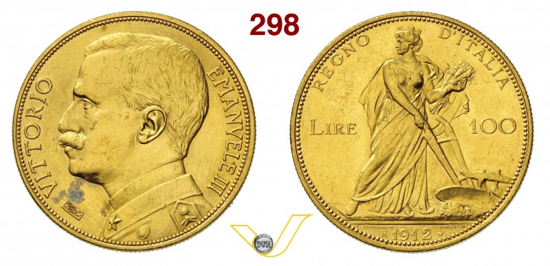 VITTORIO EMANUELE III (1900-1946) 100 Lire 1912 Roma “aratrice”. Pag. 641 MIR 11...