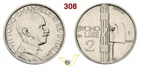 VITTORIO EMANUELE III (1900-1946) Buono da 2 Lire 1923 Roma “prova” con P. P.P. 249 Ni g 10,04 Molto rara SPL÷FDC
