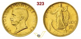 VITTORIO EMANUELE III (1900-1946) 100 Lire 1931 X Roma. Pag. 647 MIR 1118b Au g 8,80 Rara FDC