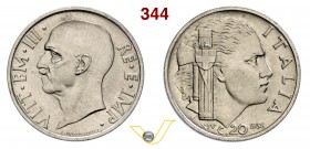 VITTORIO EMANUELE III (1900-1946) 20 Centesimi 1936 XIV Roma. Pag. 853 MIR 1155a Ni g 4,00 Molto rara FDC
