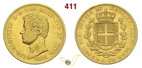 SAVOIA - CARLO ALBERTO (1831-1849) 20 Lire 1835 Genova. Varesi 41 Au MB/BB