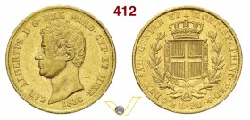 SAVOIA - CARLO ALBERTO (1831-1849) 20 Lire 1836 Genova. Varesi 42 Au BB/SPL