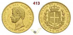 SAVOIA - CARLO ALBERTO (1831-1849) 20 Lire 1838 Genova. Varesi 46 Au BB/SPL