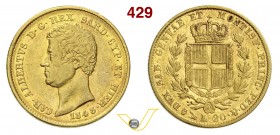 SAVOIA - CARLO ALBERTO (1831-1849) 20 Lire 1848 Genova. Varesi 67 Au BB