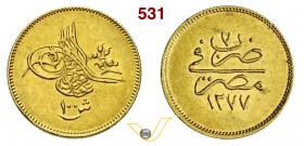 EGITTO - ABDUL AZIZ (1861-1876) 100 Qirsh o Pound 1277/7 (1866) Fb. 11 Kr. 263 Au g 8,50 SPL