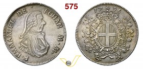 MALTA - EMMANUEL DE ROHAN (1775-1797) 2 Scudi 1796. Restelli-Sammut 33 Ag g 24,17 • rara in questa conservazione SPL
