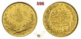 TURCHIA - MUHAMMAD V (1909-1918) 100 Kurush 1327/3. Fb. 52 Kr. 754 Au g 7,20 • Colpetto SPL
