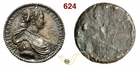 ISABELLA MANFRONI DE' PEPOLI 1571 Med. uniface 1571. D/ Busto di Isabella R/ Liscio. Opus Pastorino da Siena Arm. I, 204, 94 Ae (fusione) mm 66 • Picc...