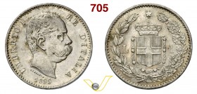 ITALIA - SAVOIA - UMBERTO I (1878-1900) 1 Lira 1899, Roma. Ag SPL÷FDC