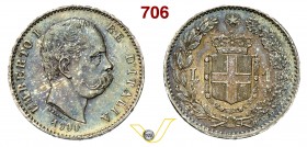 ITALIA - SAVOIA - UMBERTO I (1878-1900) 1 Lira 1900, Roma. Ag q.FDC