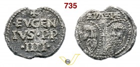 - EUGENIO IV (1431-1447) Bolla. D/ Scritte R/ Teste dei SS. Pietro e Paolo e croce. Pb g 41,04 q.BB