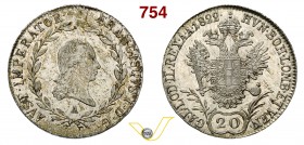 AUSTRIA - FRANCESCO I (1792-1835) 20 Kreuzer 1822 A. Kr. 2143 Mi FDC