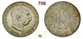 AUSTRIA - FRANCESCO GIUSEPPE I (1848-1916) 2 Corone 1912 e 1913. Kr. 2821 Ag q.FDC