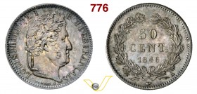 FRANCIA - LUIGI FILIPPO I (1830-1848) 50 Cent. 1846 A. Ex Morris Collection, ex NGC MS63. Bella patina q.FDC