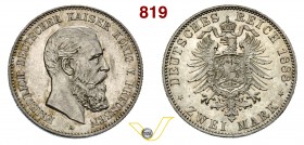 GERMANIA - Prussia - FEDERICO III (1888) 2 Marchi 1888A. Kr. 510 Ag FDC