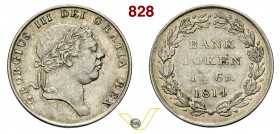 GRAN BRETAGNA - GIORGIO III (1760-1820) Bank Token da 1 Scellino e 6 Pence, 1814. S. 3772 Ag BB+