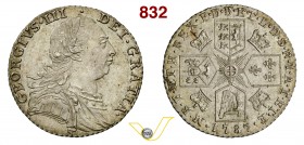 GRAN BRETAGNA - GIORGIO III (1760-1820) Scellino 1789. S. 3743 Ag q.FDC