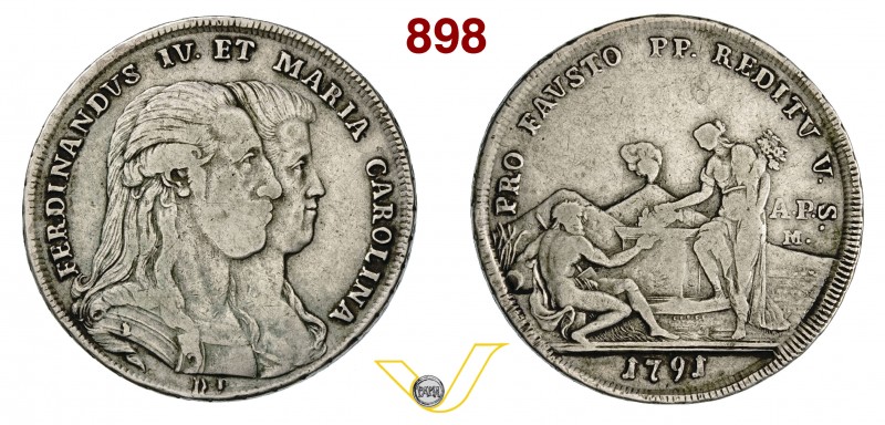 ITALIA - Napoli - FERDINANDO IV DI BORBONE (1759-1798, I periodo) 120 Grana o Pi...