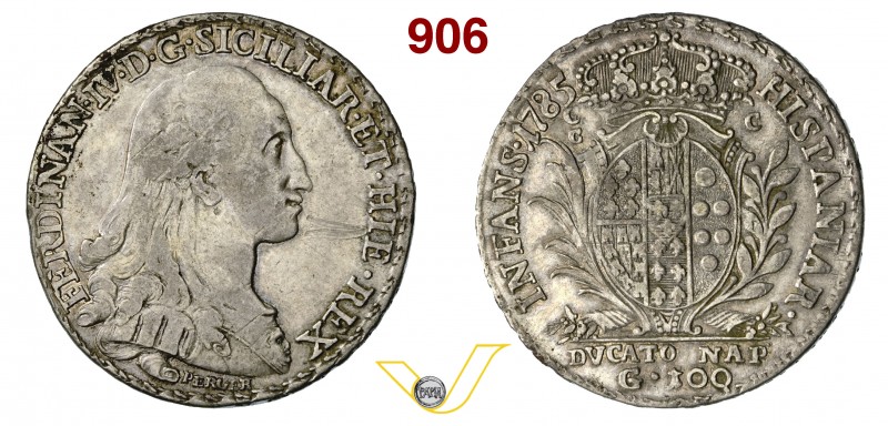 ITALIA - Napoli - FERDINANDO IV DI BORBONE (1759-1798, I periodo) 100 Grana o Du...