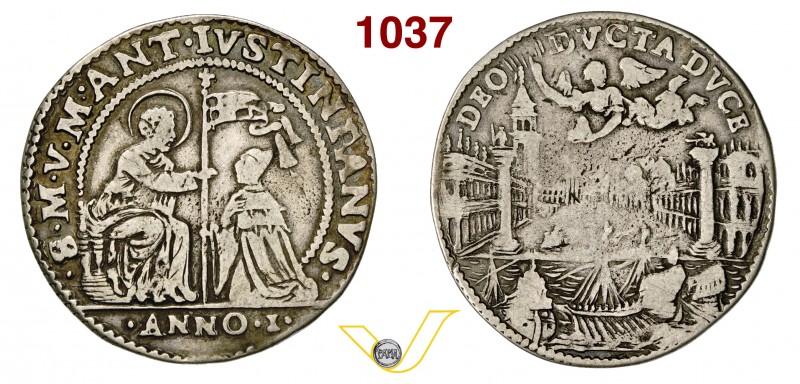 ITALIA - Venezia - MARC'ANTONIO GIUSTINIAN (1684-1688) Osella 1684. D/ Il Doge i...