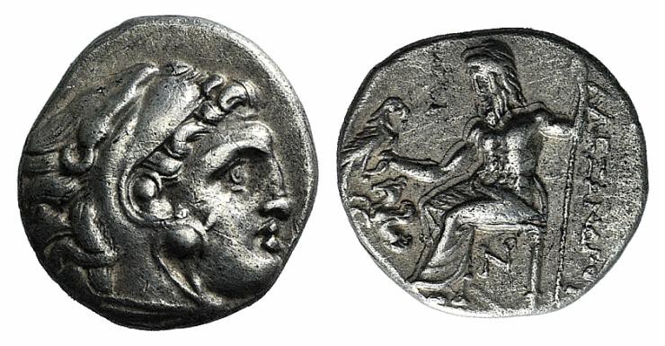 Kings of Macedon, Antigonos I Monophthalmos (320-301 BC). AR Drachm (16mm, 4.17g...