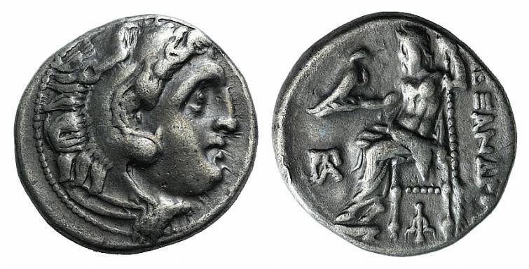 Kings of Macedon, Antigonos I Monophthalmos (320-301 BC). AR Drachm (16mm, 4.32g...