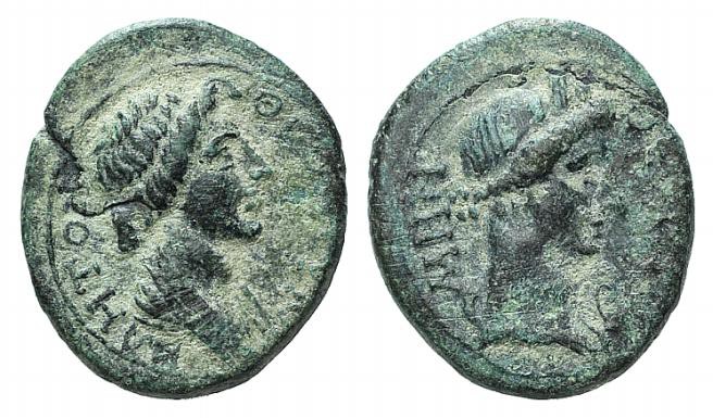 Mysia, Pergamon, c. AD 40-60. Æ (17mm, 2.84g, 12h). Draped bust of Senate r. R/ ...