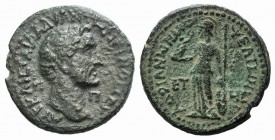 Antoninus Pius (138-161). Cilicia, Mopsouestia-Mopsos. Æ (23mm, 8.59g, 10h), year 208 (140/1). Bare head r. R/ Athena standing l., holding Nike and sh...