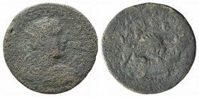 Gordian III (238-244). Cilicia, Tarsus. Æ (38mm, 25.20g, 12h). Radiate, draped and cuirassed bust r., holding spear and shield. R/ Lion attacking bull...
