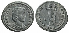 Galeria Valeria (Augusta, 293(?)-311). Æ Follis (26mm, 7.12g, 12h). Cyzicus, c. 308-9. Diademed and draped bust r. R/ Venus standing facing, head l., ...