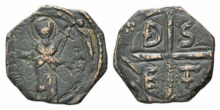 Crusaders, Antioch. Tancred (Regent, 1101-03, 1104-12). Æ Follis (19mm, 2.77g, 1...