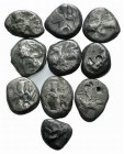 Achaemenid Kings of Persia, lot of 10 AR Sigloi. Lot sold as it, no returns
