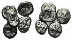 Achaemenid Kings of Persia, lot of 5 AR Sigloi. Lot sold as it, no returns