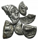 Lot of 6 AR Greek coins, including Athens, Thasos, Persia, Miletos and Kelenderis, to be catalog. Lot sold as it, no returns