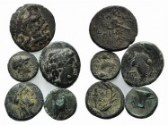 Lot of 5 Æ Greek coins, to be catalog. Lot sold as it, no returns