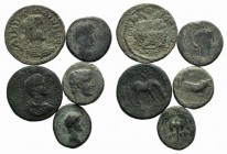 Lot of 5 Greek Æ coins, to be catalog. Lot sold as it, no returns