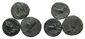 Lot of 3 Æ Roman Provincial coins, to be catalog. Lot sold as it, no returns