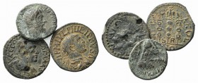 Lot of 3 Roman Provincial Æ coins to be catalog. Lot sold as is, no returns