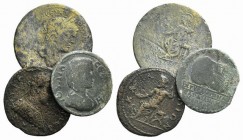 Lot of 3 Roman Provincial Æ coins to be catalog. Lot sold as is, no returns