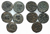 Lot of 5 Roman Provincial Æ coins to be catalog. Lot sold as is, no returns