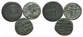 Lot of 3 Roman Provincial Æ coins to be catalog. Lot sold as is, no returns