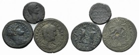 Lot of 3 Roman Provincial Æ coins to be catalog. Lot sold as is, no returns