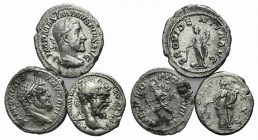 Lot of 3 Roman Imperial AR Denarii to be catalog. Lot sold as it, no returns