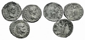 Lot of 3 Roman Imperial AR Denarii to be catalog. Lot sold as it, no returns