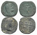 Lot of 2 Roman Imperial Æ Sestertii to be catalog. Lot sold as it, no returns