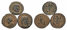 Lot of 3 Roman Imperial Æ coins, to be catalog. Lot sold as it, no returns