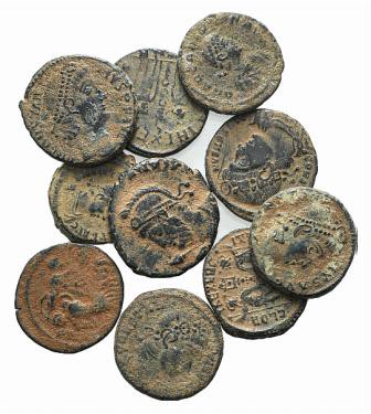 Lot of 10 Roman Imperial Æ coins, to be catalog. Lot sold as it, no returns