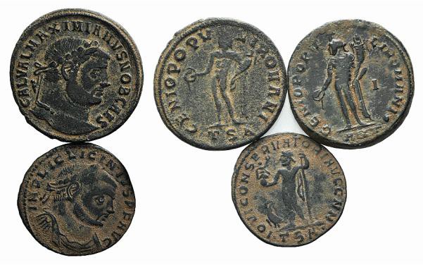 Lot of 3 Roman Imperial Æ coins, to be catalog. Lot sold as it, no returns