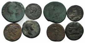 Lot of 4 Æ Roman coins to be catalog. Lot sold as it, no returns